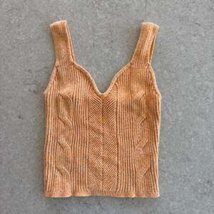 Express Conscious Edit Cable Knit Ribbed V-Neck Tank Top